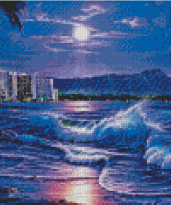 Aesthetic Beach Evening Diamond Painting