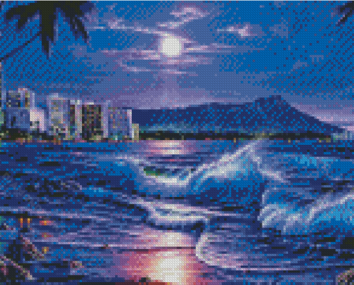 Aesthetic Beach Evening Diamond Painting