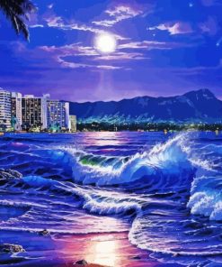 Aesthetic Beach Evening Diamond Painting