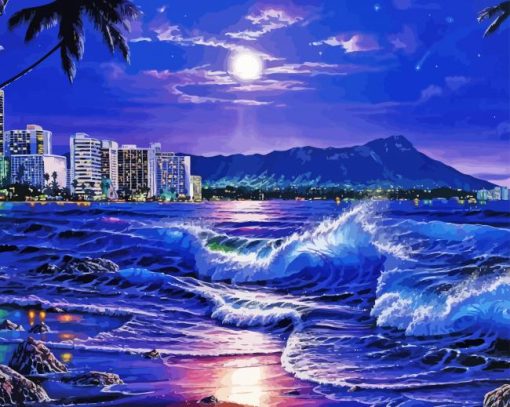 Aesthetic Beach Evening Diamond Painting