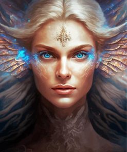 Aesthetic Blonde Angel Diamond Painting