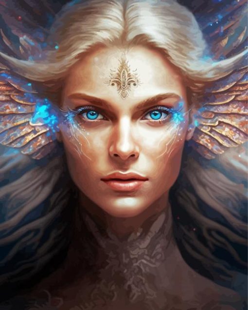 Aesthetic Blonde Angel Diamond Painting