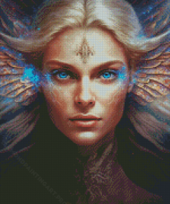 Aesthetic Blonde Angel Diamond Painting