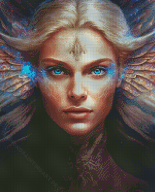 Aesthetic Blonde Angel Diamond Painting