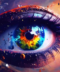 Aesthetic Colourful Eye Diamond Painting