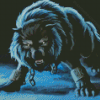 Aesthetic Fenrir Diamond Painting