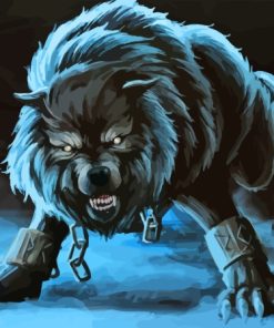 Aesthetic Fenrir Diamond Painting