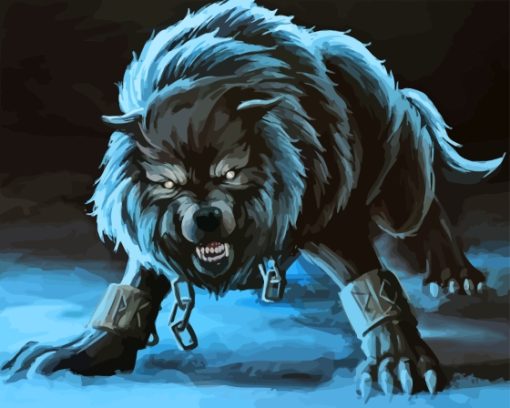 Aesthetic Fenrir Diamond Painting