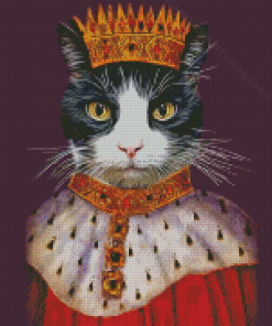 Aesthetic Queen Meow Diamond Painting