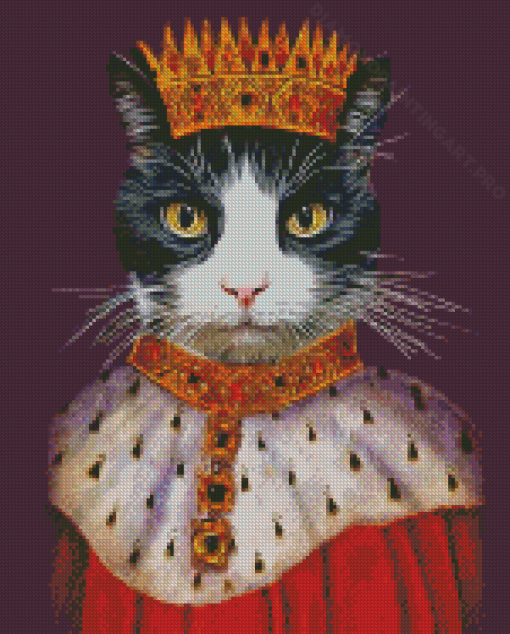 Aesthetic Queen Meow Diamond Painting