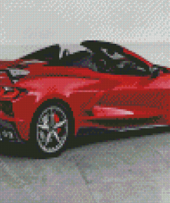 Aesthetic C8 Convertible Corvette Diamond Painting