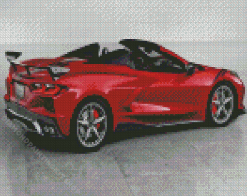 Aesthetic C8 Convertible Corvette Diamond Painting