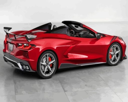 Aesthetic C8 Convertible Corvette Diamond Painting