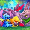 Aesthetic Stitch And Toothless Diamond Painting