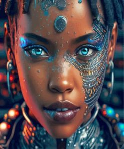 African Young Lady Diamond Painting