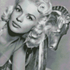 Black And White Jayne Mansfield Diamond Painting