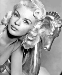 Black And White Jayne Mansfield Diamond Painting