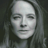 Black And White Jodie Foster Diamond Painting