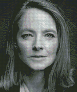 Black And White Jodie Foster Diamond Painting