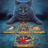 Black Cat Fortune Teller Diamond Painting