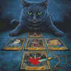 Black Cat Fortune Teller Diamond Painting