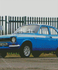 Blue Mk1 Escort Diamond Painting