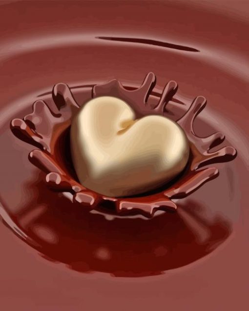 Chocolate Heart Diamond Painting