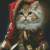 Christmas Cat Art Diamond Painting