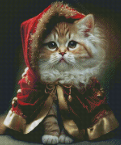 Christmas Cat Art Diamond Painting