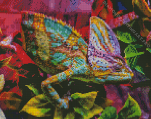 Colorful Cameleon Diamond Painting