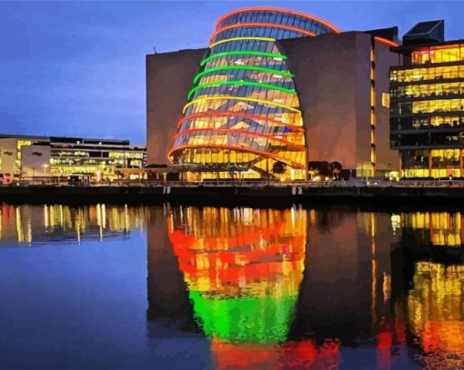 Convention Centre Dublin Liffey Diamond Painting