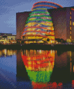 Convention Centre Dublin Liffey Diamond Painting