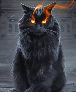 Fantasy Black Cat Diamond Painting