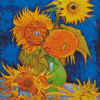 Sunflowers Vase Art Diamond Painting