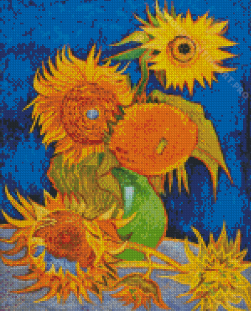 Sunflowers Vase Art Diamond Painting