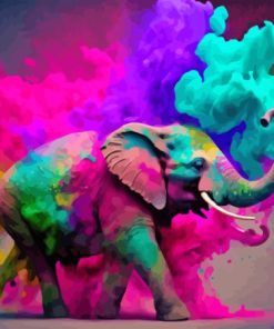 Rainbow Elephant Diamond Painting