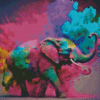 Rainbow Elephant Diamond Painting