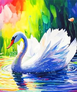 White Swan Bird Diamond Painting