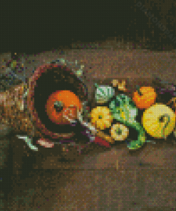 Cornucopia Pumpkins Diamond Painting