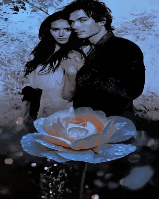 Damon And Elena Couple Diamond Painting