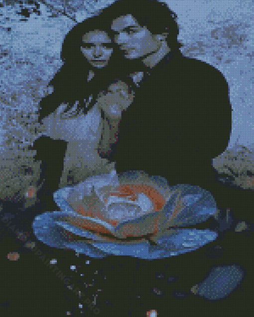 Damon And Elena Couple Diamond Painting