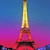 Eiffel Tower Pink Paris France Diamond Painting