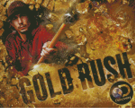 Gold Rush Poster Diamond Painting