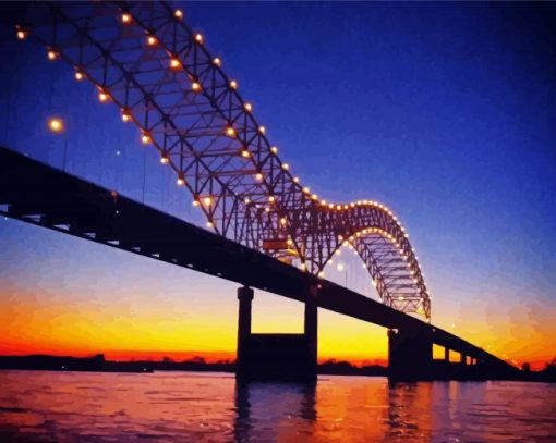 Hernando De Soto Bridge Diamond Painting