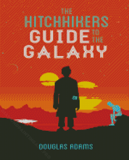 Hitchhikers Guide To The Galaxy Poster Diamond Painting