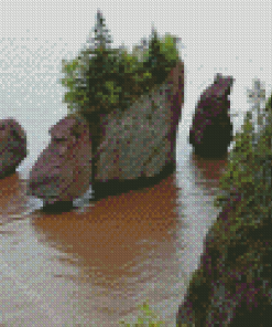 Hopewell Rocks Diamond Painting