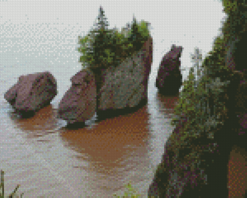 Hopewell Rocks Diamond Painting