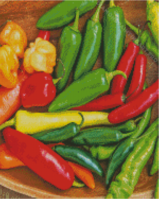 Hot Peppers Diamond Painting