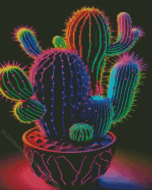 Neon Plant Diamond Painting