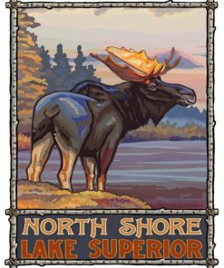 North Shore Minnesota Lake Superior Poster Diamond Painting